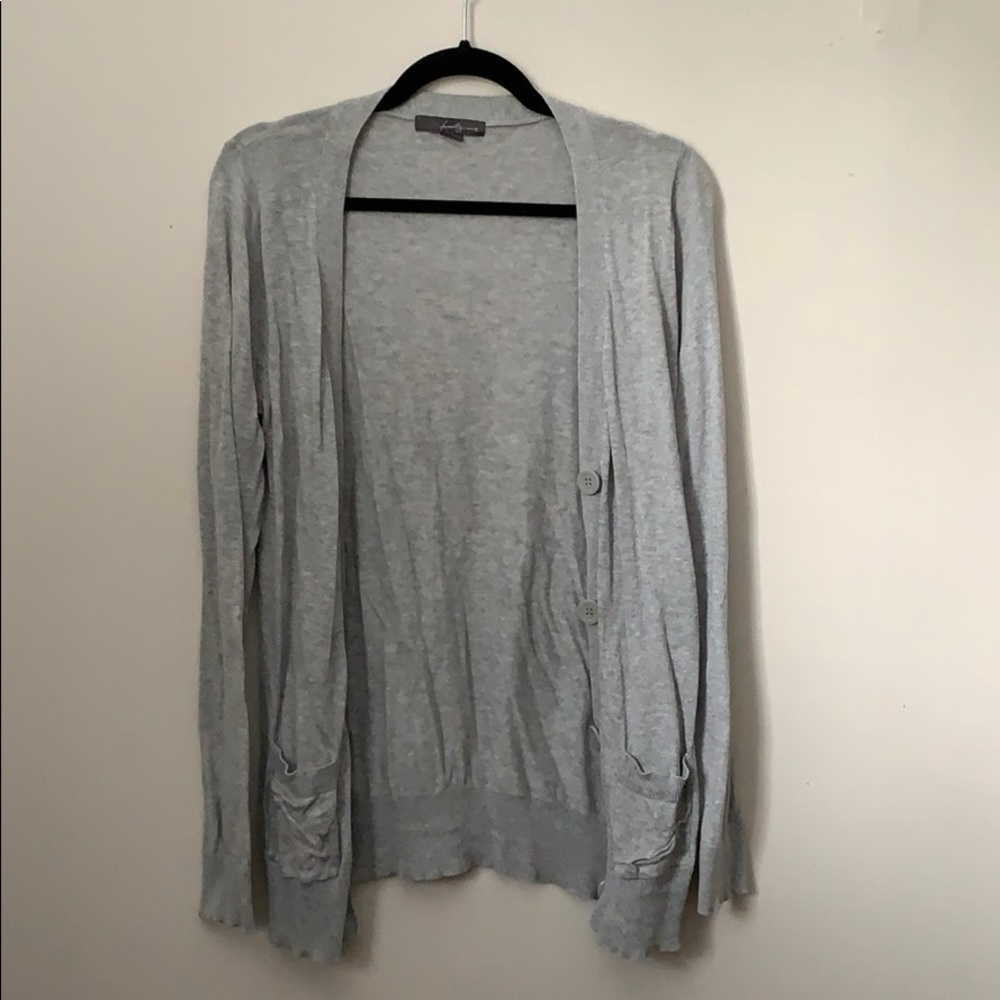 Grey Cardigan with Buttons